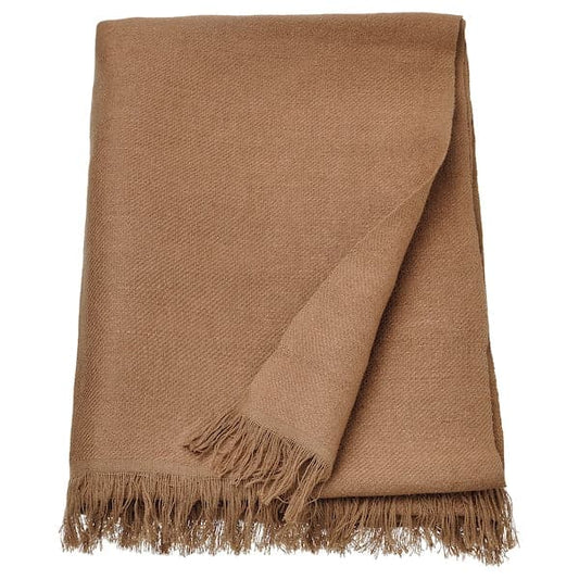 Ikea DYTÅG - Throw, light brown, 130x170 cm