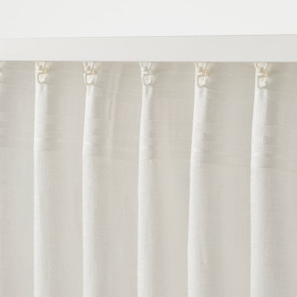 DYTÅG Curtains, 1 pair - white 145x300 cm - best price from Maltashopper.com 20466719