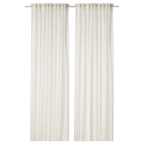 DYTÅG Curtains, 1 pair - white 145x300 cm