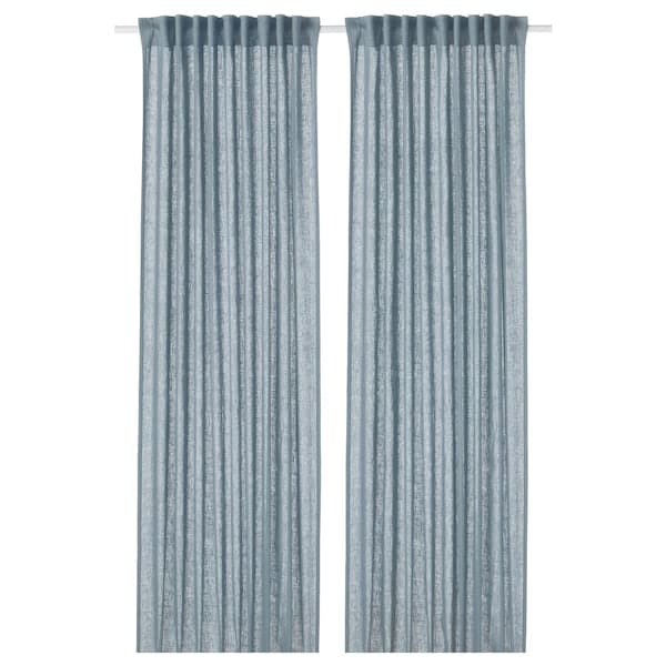 Ikea DYTÅG Curtains, 1 pair greyblue 145x300 cm , 145x300 cm