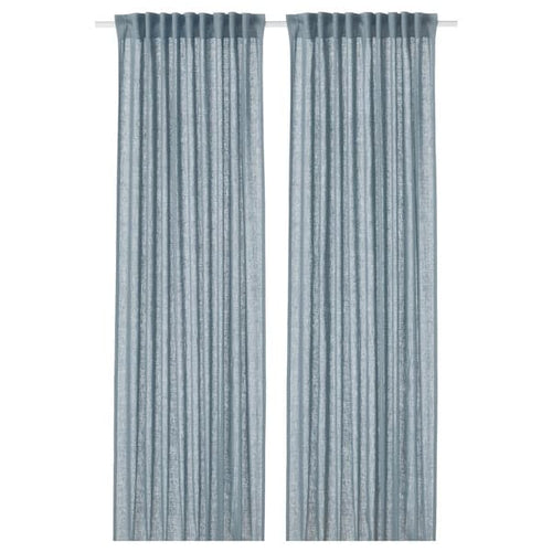 DYTÅG Curtains, 1 pair greyblue 145x300 cm , 145x300 cm