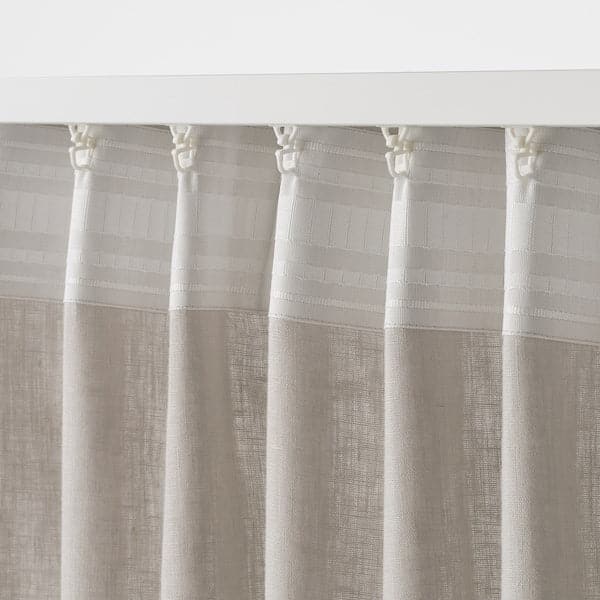 DYTÅG Curtains, 1 pair - light grey 145x300 cm - best price from Maltashopper.com 10466772
