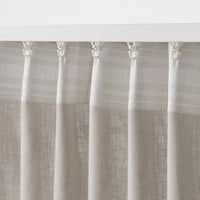 DYTÅG Curtains, 1 pair - light grey 145x300 cm - best price from Maltashopper.com 10466772