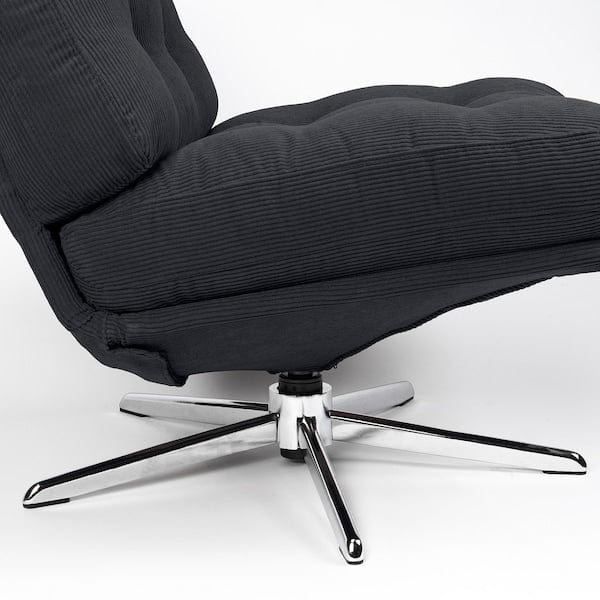 DYVLINGE - Swivel Armchair, Kelinge black - best price from Maltashopper.com 00555090