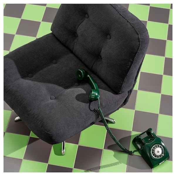 DYVLINGE - Swivel Armchair, Kelinge black - best price from Maltashopper.com 00555090