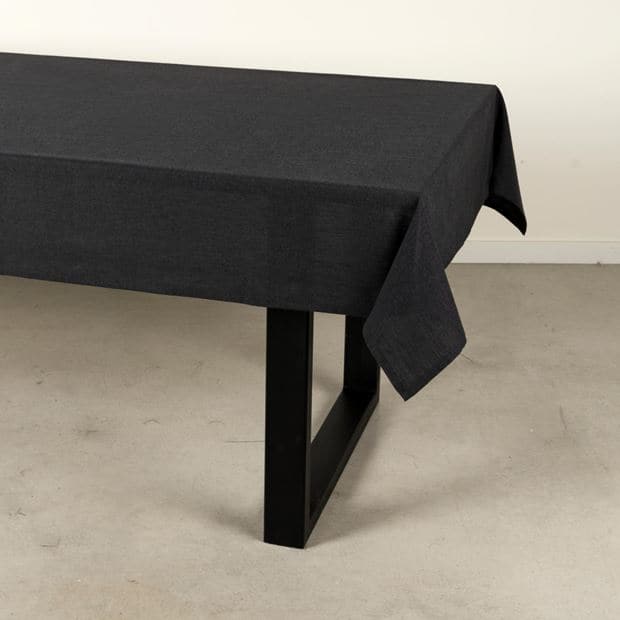 ORGANIC Black tablecloth W 140 x L 200 cm - best price from Maltashopper.com CS616455