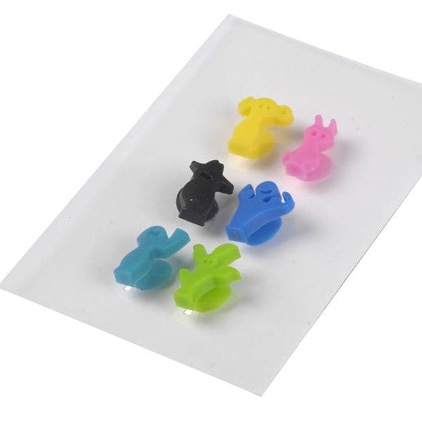 VACUVIN Glass markers set of 12 pieces in various colours, H 2 cm