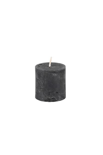 RUSTIC Black candle H 4.5 cm - Ø 4.5 cm - best price from Maltashopper.com CS664363