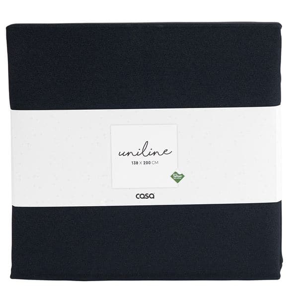 UNILINE Black tablecloth W 138 x L 200 cm - best price from Maltashopper.com CS615804