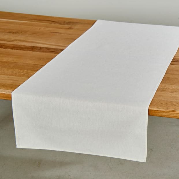 UNILINE Antique white table runner W 45 x L 138 cm - best price from Maltashopper.com CS615748