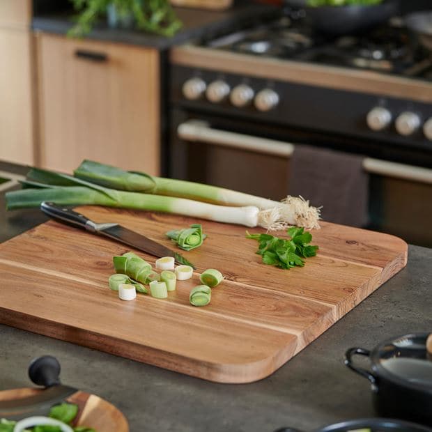 ACACIA Natural XL chopping board H 2.5 x W 50 x D 50 cm - best price from Maltashopper.com CS639765