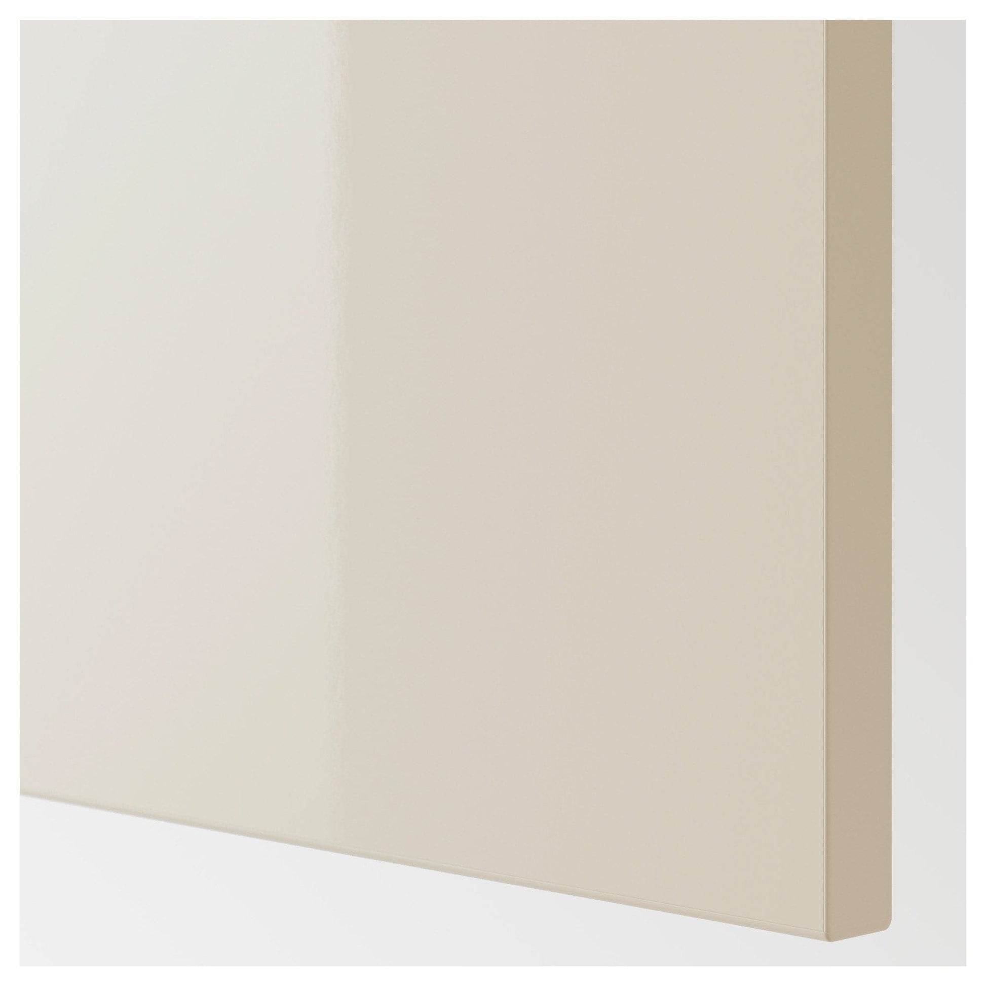 VOXTORP - Cover panel, high-gloss light beige, 62x240 cm - best price from Maltashopper.com 20321142