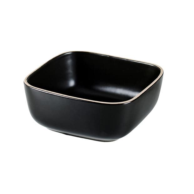 ELEMENTS Black bowl H 5.5 x W 14.5 x D 14.5 cm - best price from Maltashopper.com CS666141