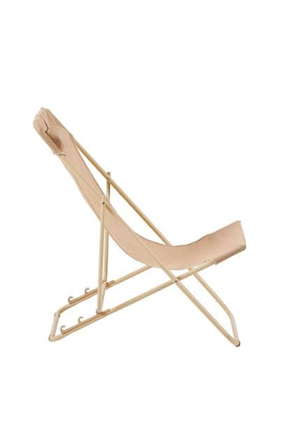 Casa MALTA Deckchair in sand H 80 x W 57 x D 90 cm