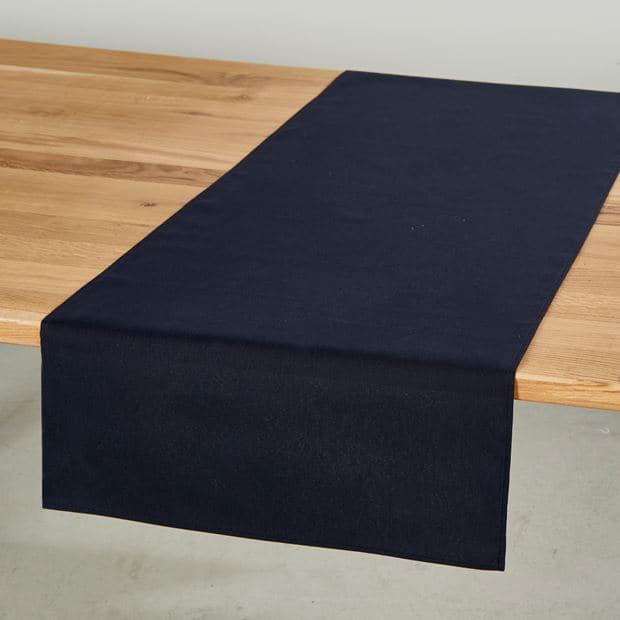 UNILINE Table runner black W 45 x L 138 cm - best price from Maltashopper.com CS615762