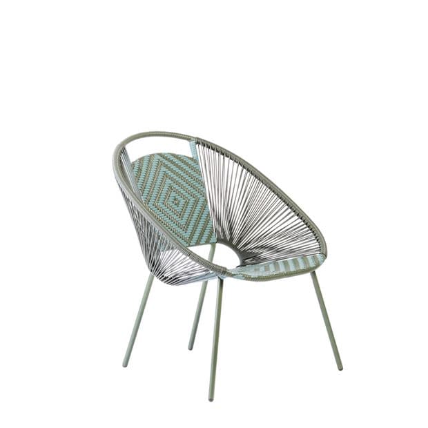 YUMA Green lounge chair H 81.5 x W 67.5 x D 69.5 cm - best price from Maltashopper.com CS653023
