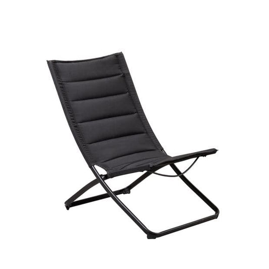 Casa LIZA Black folding chair H 87 x W 57 x D 85 cm