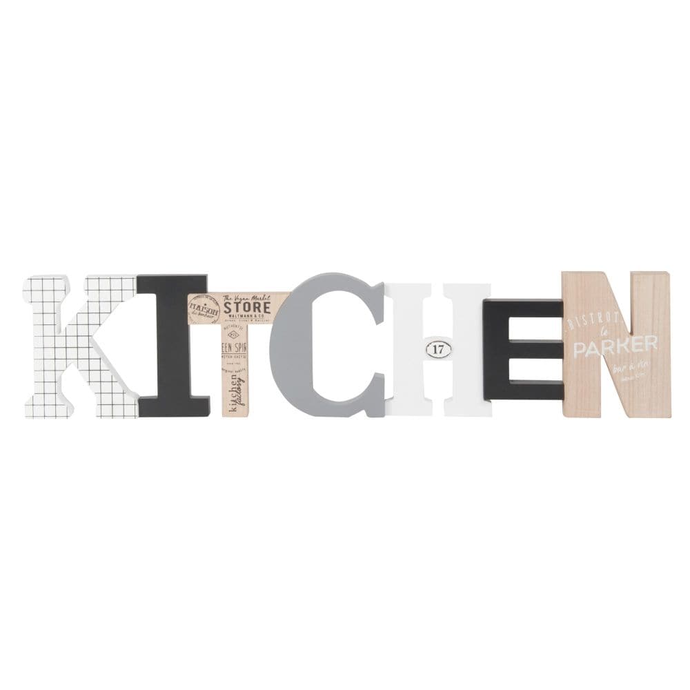 Maisons du Monde EMMA - 88x20 patterned wall deco word - best price from Maltashopper.com M183646