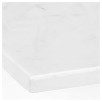 TOLKEN - Countertop, white marble effect/foliated board, 82x49 cm - Premium Bathroom Vanities from Ikea - Just €85.99! Shop now at Maltashopper.com