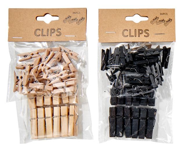 CLIPS MINI PEGS S/36 2COL - best price from Maltashopper.com CS568414