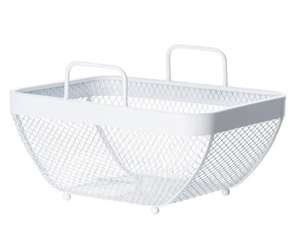 PURO White basket H 16 x W 27.5 x D 20 cm