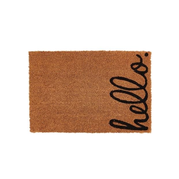 HELLO Natural doormat W 40 x L 60 cm - best price from Maltashopper.com CS671566