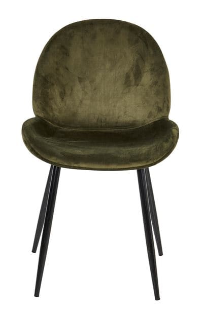 Casa FREYO Olive green chair H 82 x W 50 x D 53 cm