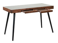 WINSTON Desk black, brown H 75 x W 60 x L 120 cm - best price from Maltashopper.com CS597954