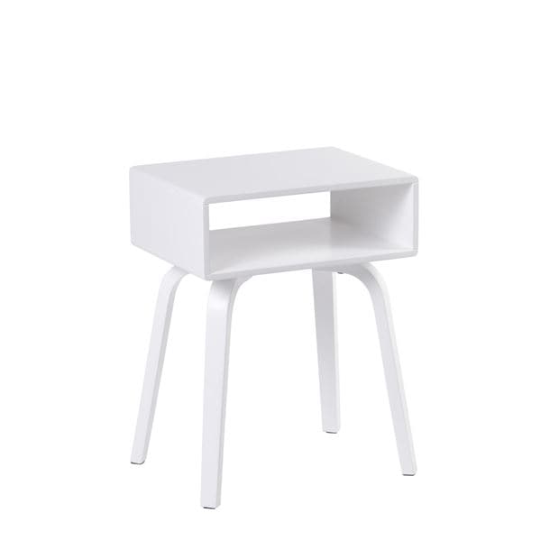 OLI White bedside table H 52 x W 30 x D 40 cm - best price from Maltashopper.com CS638827