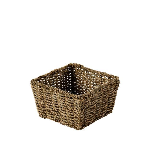 CALI SEAGRASS Natural basket H 11 x W 19 x D 19 cm - best price from Maltashopper.com CS663859