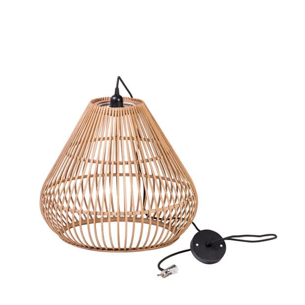 ALIS Hanging lamp E27 natural H 40 cm - Ø 45 cm - best price from Maltashopper.com CS653870