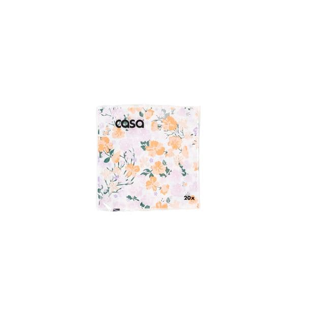 DITSY Set of 20 multicolored paper napkins W 24 x L 24 cm - best price from Maltashopper.com CS671083