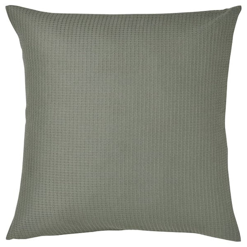 EBBATILDA - Cushion cover, light grey-green, 50x50 cm