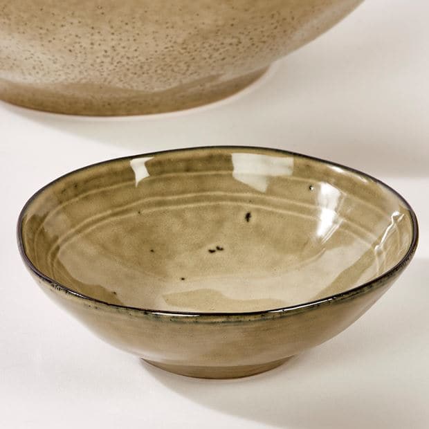 EARTH SAND Light brown bowl H 3 cm - Ø 15 cm - best price from Maltashopper.com CS595910
