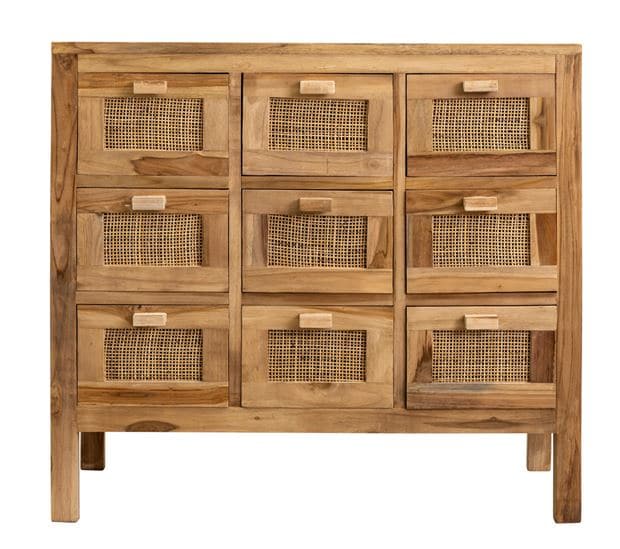 Casa TECK MEDICINE CHEST/9DRAWERS