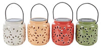 FLORIE Solar lamp 4 models various colors, white, red, green, perzikrozeH 12 cm - Ø 10,5 cm - best price from Maltashopper.com CS672602