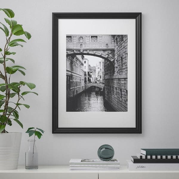 EDSBRUK - Frame, black stained, 50x70 cm - best price from Maltashopper.com 50427632