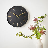 BLACK Black wall clock D 3,6 cm - Ø 30 cm - best price from Maltashopper.com CS634417