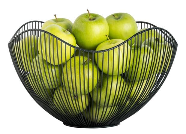 ASTER Black fruit bowl H 20 cm - Ø 34 cm - best price from Maltashopper.com CS621705