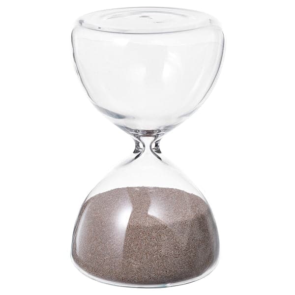 EFTERTÄNKA - Decorative hourglass, clear glass/sand, 10 cm - best price from Maltashopper.com 50495485