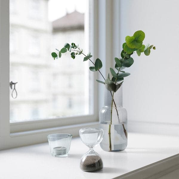 EFTERTÄNKA - Decorative hourglass, clear glass/sand, 10 cm - best price from Maltashopper.com 50495485