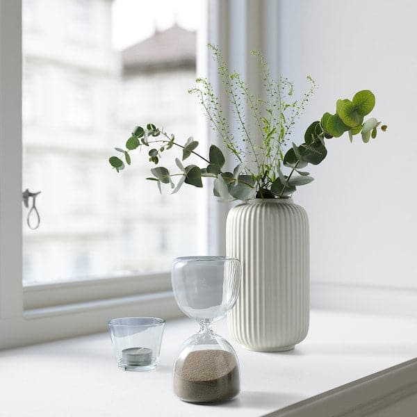 EFTERTÄNKA - Decorative hourglass, clear glass/sand, 15 cm - best price from Maltashopper.com 00495483