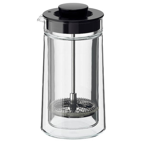 EGENTLIG - Coffee/tea maker, double-walled/clear glass, 0.3 l