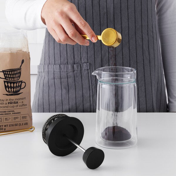 EGENTLIG - Coffee/tea maker, double-walled/clear glass, 0.3 l - best price from Maltashopper.com 80361823