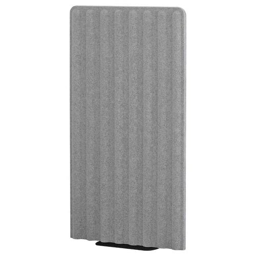 EILIF - Screen, freestanding, grey/black, 80x150 cm