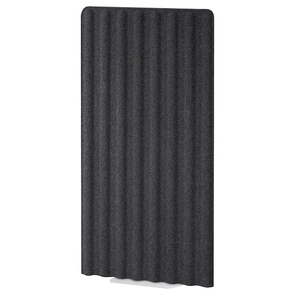 EILIF Freestanding screen - dark grey/white 80x150 cm