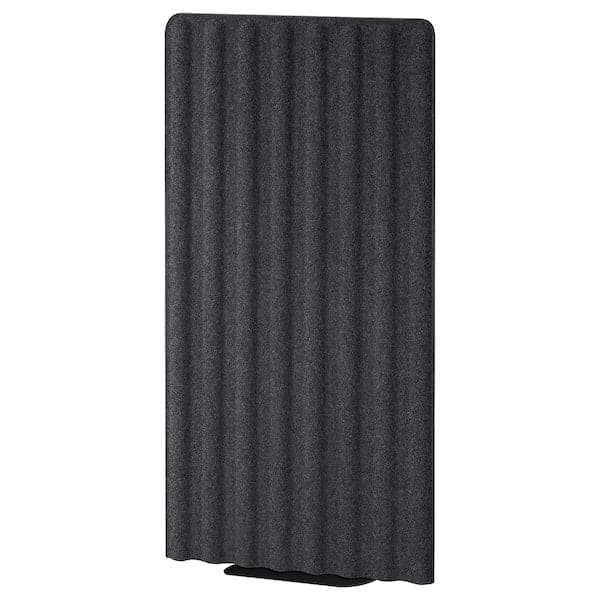 EILIF Freestanding screen - dark grey/black 80x150 cm