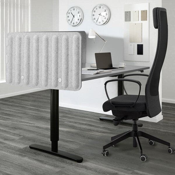 EILIF - Screen for desk, grey, 120x48 cm - best price from Maltashopper.com 40471060