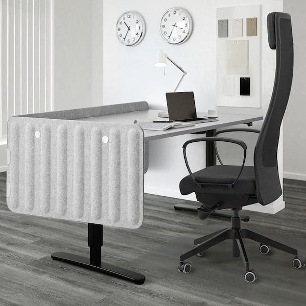 EILIF - Screen for desk, grey, 160x48 cm - best price from Maltashopper.com 70466934