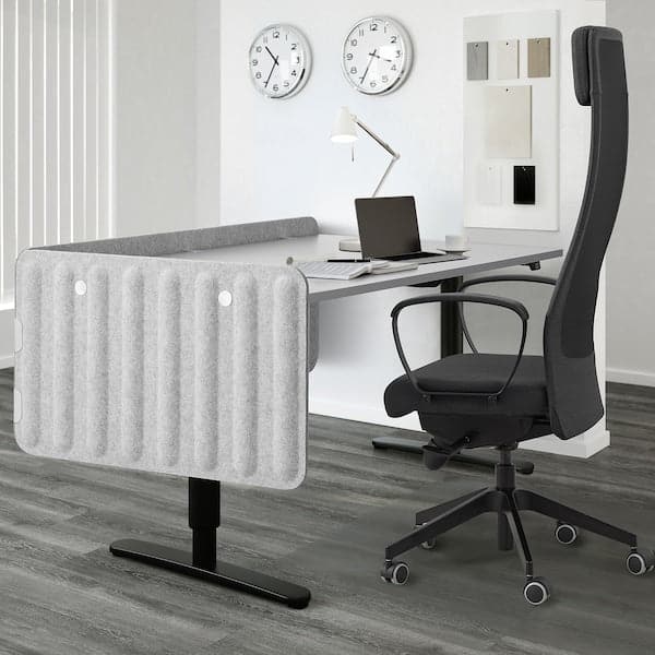 Ikea EILIF - Screen for desk, grey, 80x48 cm